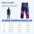 thumbnail image 4 of Lsque Cosmic Cat Psychedelic Journey Print Men's Pajama Pants, Lounge Pant - Comfortable Home Wear,Elastic Waistband, Stylish Design-Large, 4 of 9