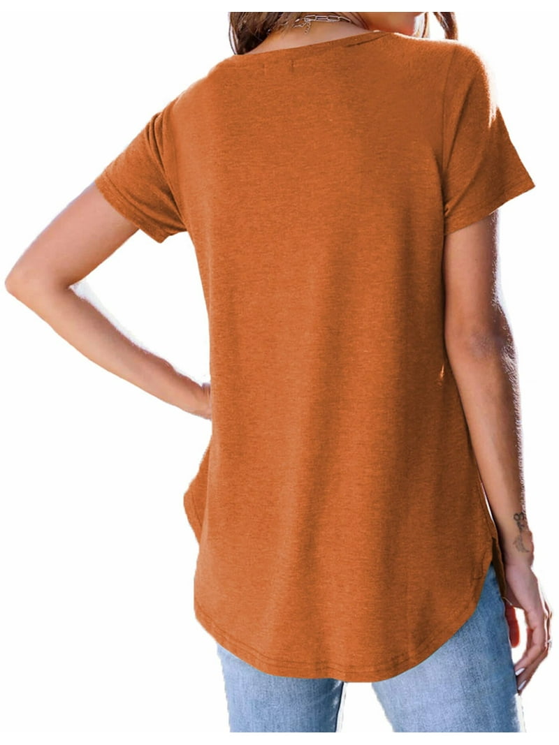Fantaslook Trendy Short Sleeve T Shirts for Women, Crew Neck