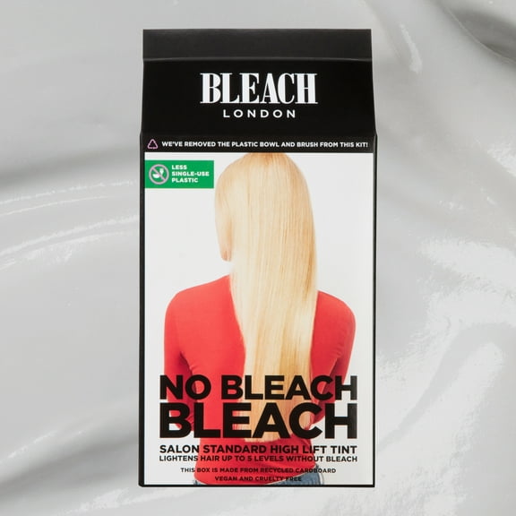 Bleach London No Bleach Semi-Permanent Hair Bleach Cream, 0.88 oz Pouch, 2 Pack