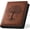 Brown, variant on 1 Inch 3 Ring Binder with Zipper, PU Leather Round Ring Binder Portfolio Holds 200 Sheets 8.5"x11" Letter Size Paper, Wedding Family History Notebook Cover Loose Leaf Organizer, Green Tree