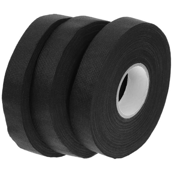 FRCOLOR 3 Rolls Ultra-sticky Adhesive Tape Car Felt Tape 2500.00X1.90X0.20CM Black