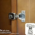 thumbnail image 4 of 6 Pack Close Cabinet Hinges for Kitchen Cabinets - Closing Kitchen Cabinet Hinges Concealed, 4 of 5