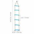 thumbnail image 3 of Columpio de Escalada, Cuerda de Escalada Segura, Escalera de Cuerda para Ni?os de 6.5 Pies. Accesorios para Juegos de Columpios(Azul) Deportes Octpeak No, 3 of 7