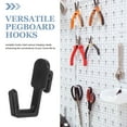thumbnail image 3 of CRILSTYLEO 20Pcs Black Pegboard Hooks for Hanging Garage Tools and Shelves with Strong Durable Steel Material, 3 of 8