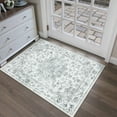 thumbnail image 3 of WIPONKEN 2x3 Area Rugs for Living Room Bedroom Dining Room Office Farmhouse, Machine Washable Non Slip Vintage Persia Rug Gray, 3 of 5