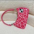 thumbnail image 2 of Funda de teléfono Red Rose para iPhone 12 Pro, protector de lujo con estampado de guepardo rosa a prueba de golpes para mujeres y niñas, 2 of 5