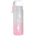 thumbnail image 2 of Clearance Glass&Bottle under $7 560ml Gradient Frosted Plastic Water Bottle Wide Mouth Leak Proof Water Cup Portable Space Cup, 2 of 7