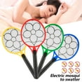 thumbnail image 2 of AMERTEER Bug Zapper Racket Electric Fly Swatter Mosquito Racket Fly Killer Mosquito Zapper Racket & Electric Bug Zapper Fly Killer Safe to Touch Indoor & Outdoors Electric Fly Zapper, 2 of 11