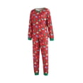 thumbnail image 1 of Kmbangi Family Matching Pajamas Set Christmas Theme Print Tops Pants Sleepwear, 1 of 10