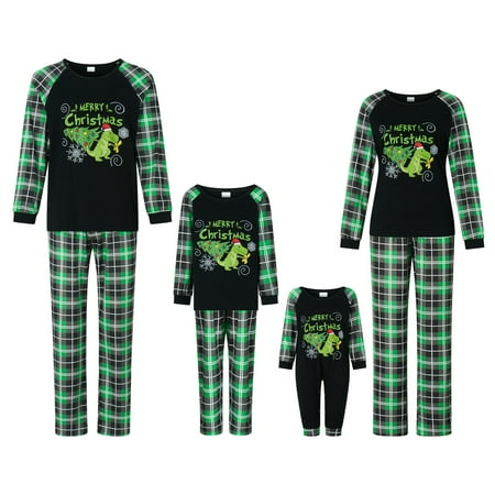 

Christmas Family Pajamas Holiday Christma Pajama Family Matching Pjs Set Sleepwear Elk Xmas Jammies