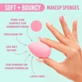 thumbnail image 2 of Salon Perfect Soft and Bouncy Face Foundation Makeup Sponge Applicators, 5 pack, 2 of 10