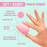 Salon Perfect Soft and Bouncy Face Foundation Makeup Sponge Applicators, 5 pack