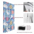 thumbnail image 6 of Easter Bunny Eggs Blackout Curtains for Bedroom/Living Room, Pinch Pleated Black Out Curtains, Spring Leaves Daisy Flowers Blue Plaid Room Darkening Window Drapes with Hooks 2 Panels, 59"x70", 6 of 8