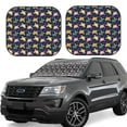 thumbnail image 2 of Picia Turtle 2 Piece Car Windshield Sun Shade Foldable | Foldable Sun Shield for Front Window Blocks UV Rays and Keeps Your Vehicle Cool-Large, 2 of 7