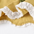 thumbnail image 5 of Yindaity Summer Clothes for Toddler Girls Toddler Baby Girl Outfit Embroidery Flutter Sleeve T Shirt Ruffle Shorts 2 Piece(Yellow,18-24 Months), 5 of 9