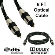  Câble Tiberink SPDIF Dolby DTS avec câble de fibre optique audio numérique de première qualité, 6 pi