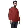 thumbnail image 4 of Atasi Mens Kurta Shirt Solid Mandarin Collar Kurta For Boys Short Kurta, 4 of 6