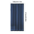 thumbnail image 3 of Giunmcul Solid Color Sheer Curtains 41.76*83.92in Rod Pocket Design Semi-Transparent Light Filtering Polyester for Living Room Black/White/Gray, 3 of 6