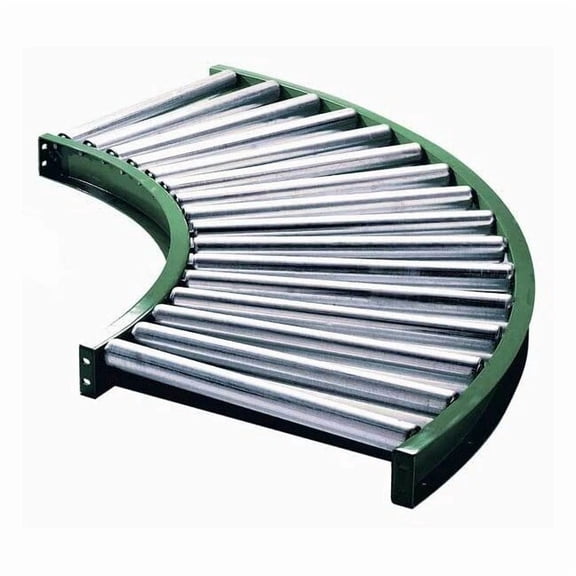 Ashland Conveyor Roller Conveyor,90 Curve, 36BF 10F90KG03B36