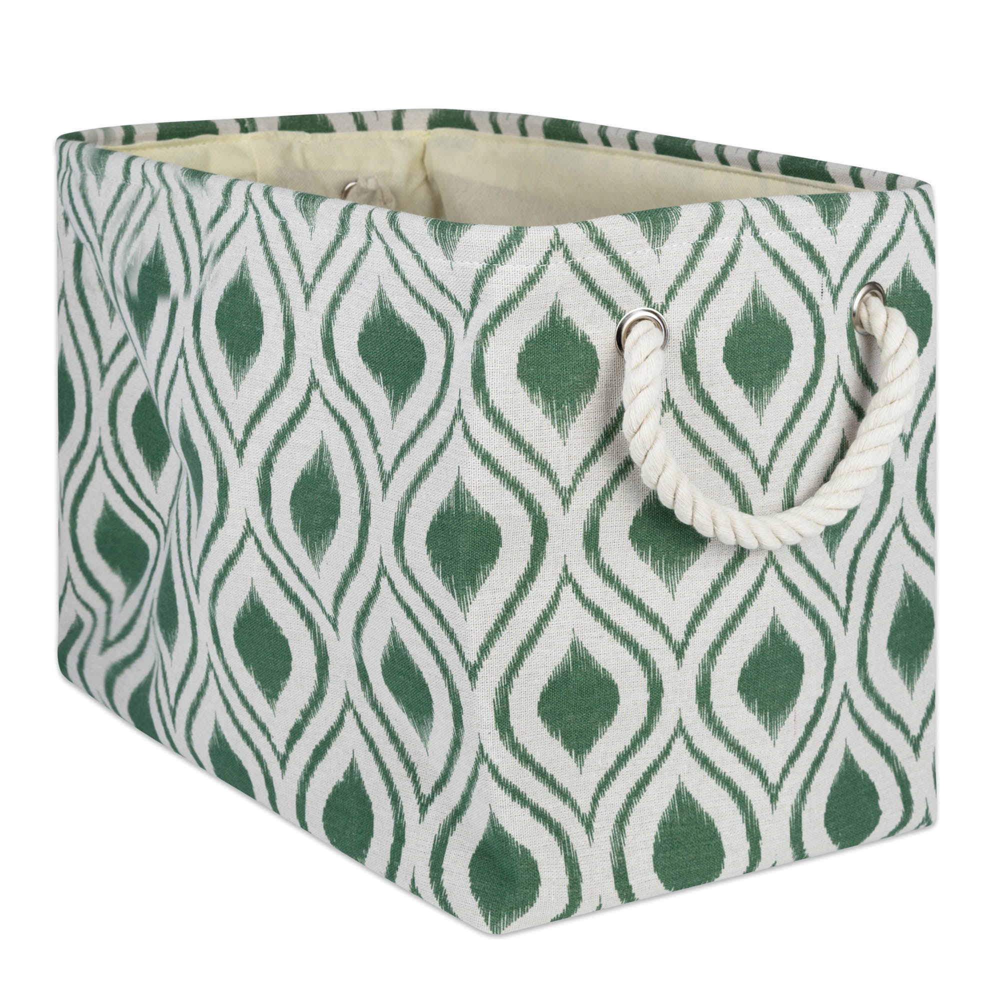 DII Ikat Decorative Bin, Medium, 100 Polyester, Multiple Colors/Sizes