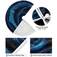 thumbnail image 2 of FMSHPON Water Rose Flower Xmas Christmas Tree Skirt Stand Mat for Holiday Party Decoration Indoor Outdoor 36 inches, 2 of 6