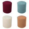 thumbnail image 2 of Tabouret avec Housse Coulissante Pouf Rond Comprend un Meuble avec Fond Extensible pour Salon, Support en P 4 Pcs, 2 of 2
