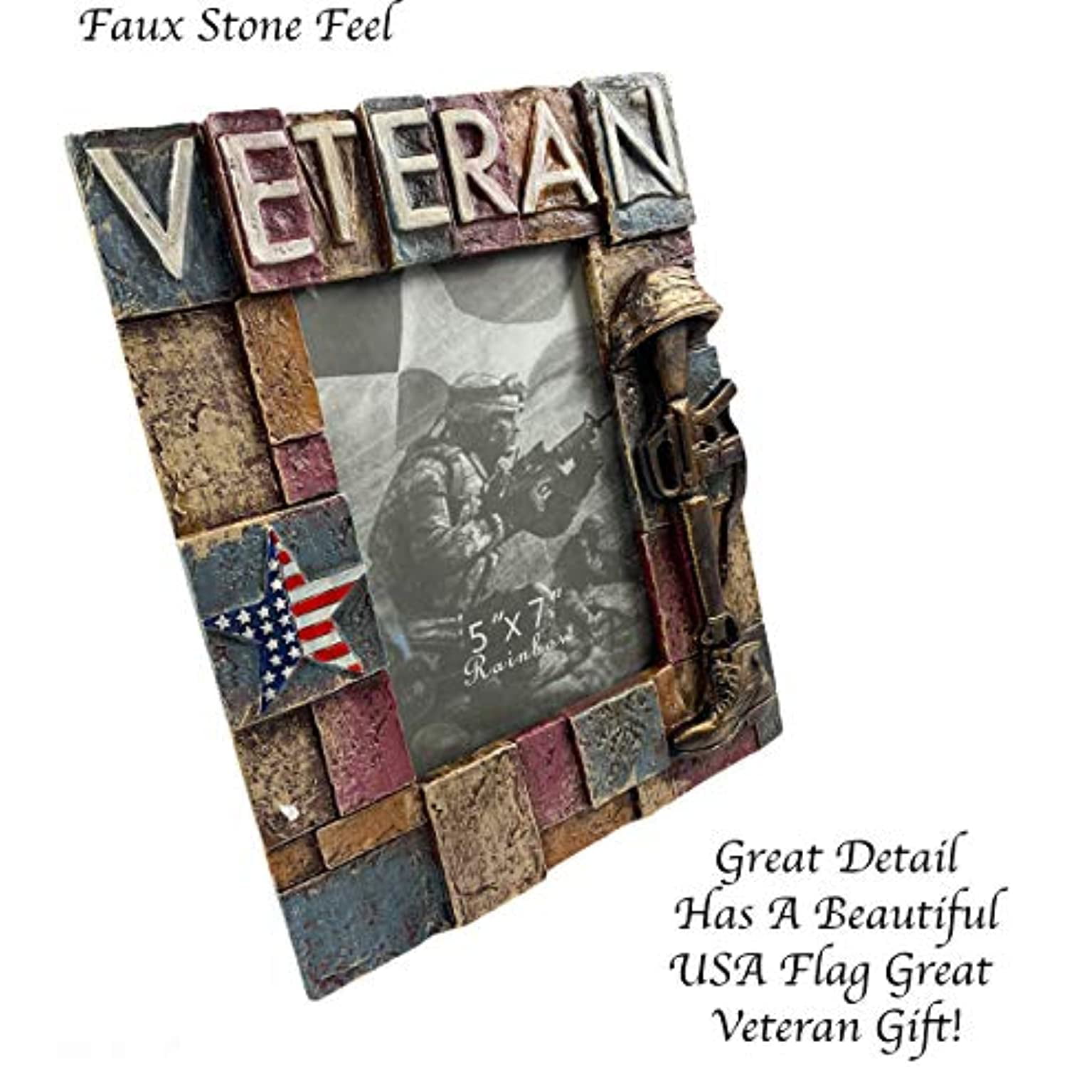 Urbalabs US Military Veteran Picture Frame 5 x 7 Military Gifts Service Member 