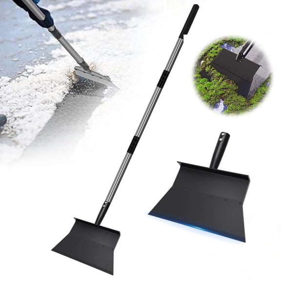 Snow Shovel for Driveway Ice Scraper, Heavy Duty Ice Chopper 53" Multifunctional Cleaning Shovel, Ice Removal Tool for Sidewalk, Lawn, Garden, Farm, Yard