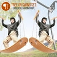 SereneLife SLSWNG250 Child & Adult Tree Swing Outdoor Hanging Rope