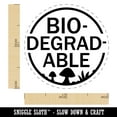 thumbnail image 2 of Biodegradable Label Sustainable Compostable Environmentally Friendly Mushroom Self-Inking Rubber Stamp Ink Stamper - Blue Ink - Medium 1 Inch, 2 of 7