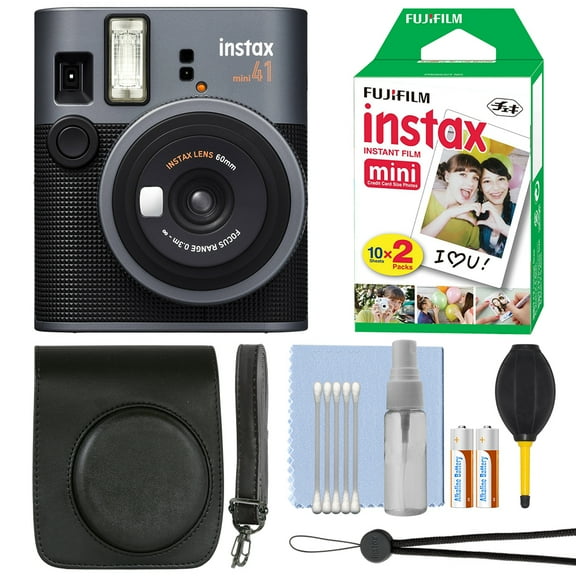 Fujifilm Instax Mini 41 Fuji Instant Film Camera   20 Film Essential Bundle