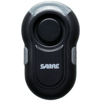 SABRE 2-in-1 Clip-On Personal Alarm with LED Safety Light, Black