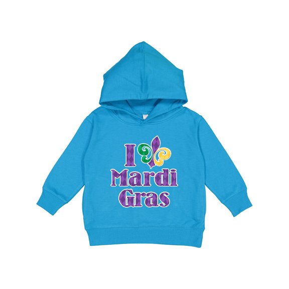 Inktastic I Love Mardi Gras Toddler Hoodie