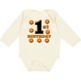 thumbnail image 3 of Inktastic 1st Birthday Basketball Boys or Girls Long Sleeve Baby Bodysuit, 3 of 5