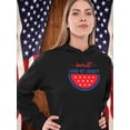 thumbnail image 2 of Sweet Land Of Liberty Melon Hoodie Women -Image by Shutterstock, Female 4X-Large, 2 of 4