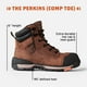 thumbnail image 2 of Bota de trabajo BRUNT Perkins Comp Toe Impermeables para Hombre Marrón 10US, 2 of 7