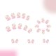 thumbnail image 3 of Press On Nails RUPOFUZA Nude Pink con flores blancas, 24 unidades, 3 of 8