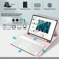 thumbnail image 4 of Timoom Keyboard Case for iPad Air 5th Generation 2022 / iPad Air 4th Generation 2020 with Pencil Holder, Magnetically Detachable Wireless Keyboard Stand Cover for ipad Air 4/5 10.9 Inch, 4 of 7