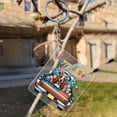 thumbnail image 3 of Happy Easter Basset Hound American Flag Truck Acrylic Keychain Bassets Dog Breed Lovers Gifts Idea Collar Charm Tag Keyring - 03001, 3 of 5