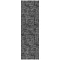 thumbnail image 2 of Addison Rugs Dream Shag Premium Machine Washable Transitional Squares Black Runner Rug, 2'3" x 7'6", 2 of 8