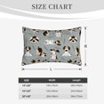 thumbnail image 3 of Plush Throw Pillow Covers, Funny Beagle Active Dog Pillow Cases with Invisible Zipper, Breathable Microfiber Pillow Cases Standard Size for Sleeping Bedroom Sofa Living Room 14x20, 3 of 5