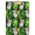 thumbnail image 1 of FMSHPON Koala Bear Palm Leaves Clipboard Hardboard Wood Nursing Clip Board and Pull for Standard A4 Letter 13x9 inches, 1 of 8