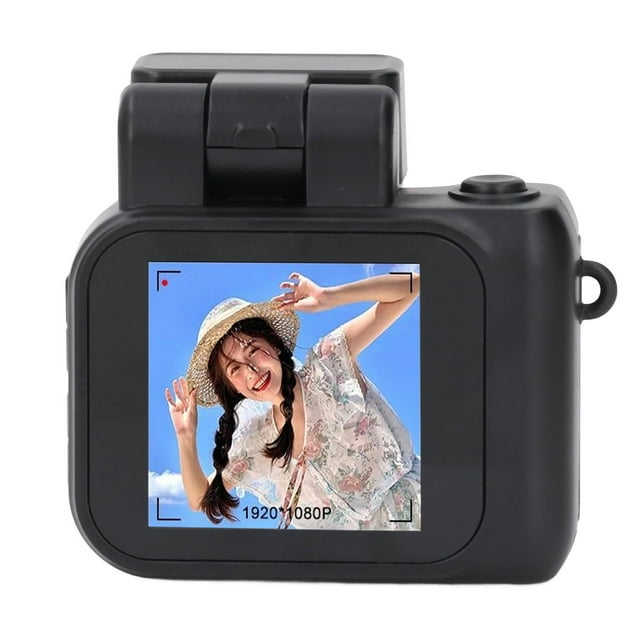 Cámara Micro Digital, Cámara de Vídeo Pequeña HD 1080P 2MP CON Pantalla A Color de 1,44 Pulgadas, Gran Angular de 160, Compatible Con 6 Filtros de dispar, Luz
