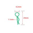 thumbnail image 2 of Ruiboury RC Body Shell Clips R Shape Rcaing RC 1/10 Car for Accessories blue length 24mm 1Set, 2 of 6