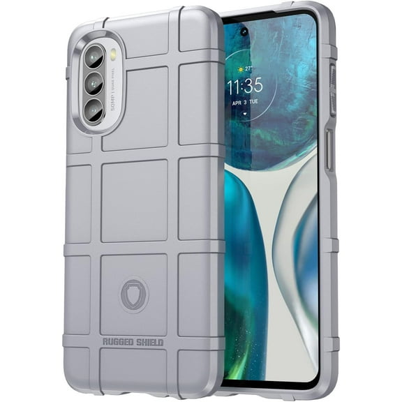 Phone Case for Motorola G52, Case for Moto G82,Rugged Shield Slim Case with Military Grade Shockproof,Drop-Tested and Camera Lens Protection Cover for Moto G52/MOTO G82/MOTO G71S, HD Gray
