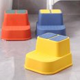 thumbnail image 1 of OULII 1PC Kids Toilet Step PP Non-slip Design for Brushing Teeth Yellow, 1 of 6