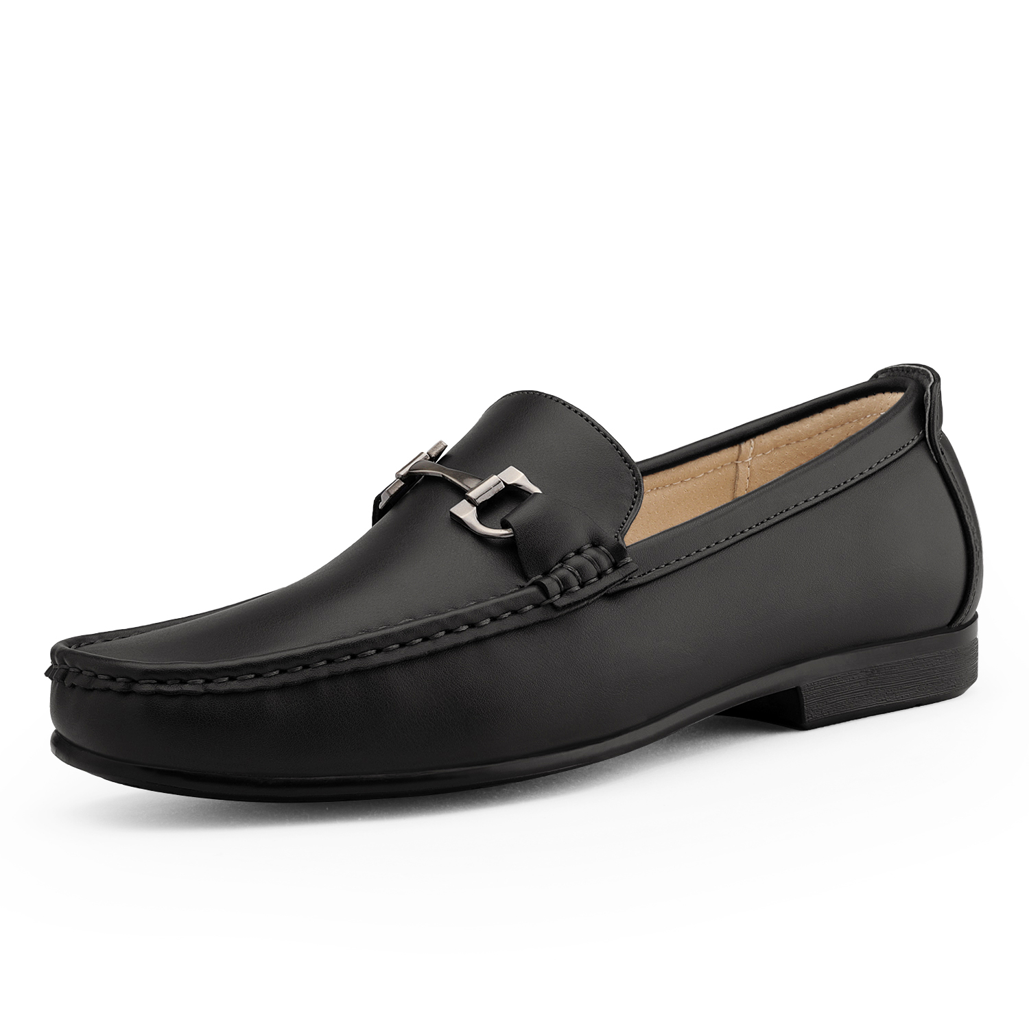 Bruno Marc Men's Moccasin Loafer Shoes Men Dress Loafers Slip On Casual Penny Comfort Outdoor Loafers HENRY-1 BLACK Size 9 - image 1 of 5