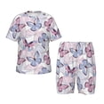 thumbnail image 1 of Balery Butterflies in Pastel Conjunto de Pijama Infantil de Manga Corta con Estampado – Ropa de Dormir de Algodón Suave-Medium, 1 of 6