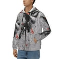 thumbnail image 3 of Naloa Abstract Geometric Hummingbird Men’s Hoodies, Zip up Hoodie, Sweatshirts,Hoodies for Men Sizes S-3XL-Large, 3 of 5