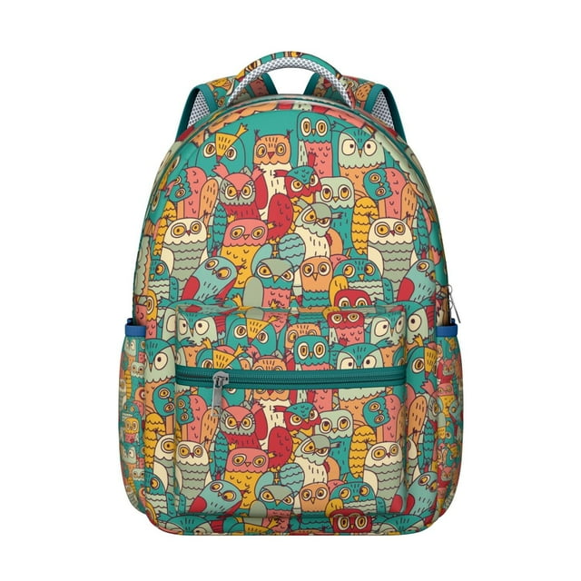 Student’s Backpack with Cute Big Eyes Owl Design Durable, Waterproof, Scratch-Resistant School Bag, Breathable Foam Padding, Multifunctional for Travel, Sports, and Daily Use